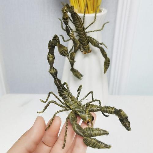 草编工艺品棕编蝎子工艺非遗手工特色创意蜘蛛家居桌面摆件礼品