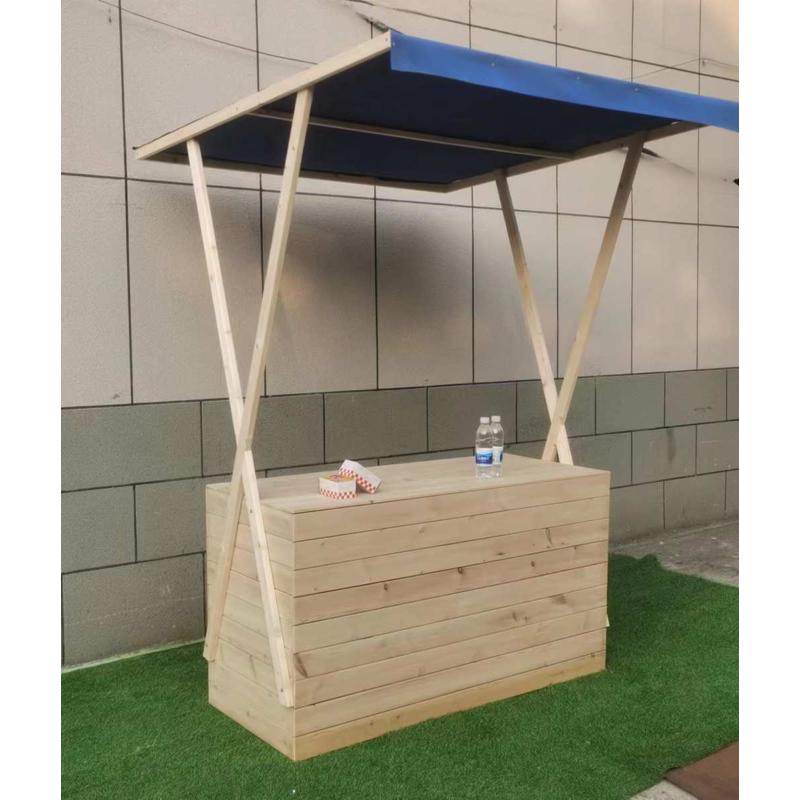 架户箱腐体展示外l集市摊位木移摆摊夜市花布艺网红防木售动卖车