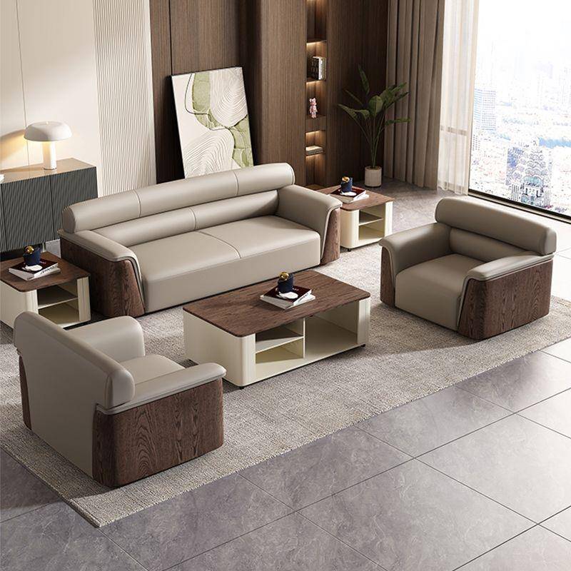 商务办公沙发老板办公室沙发茶几会议接待贵宾沙发