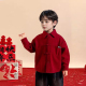 过年装 男童加绒衬衫 拜年服新中式 2025新款 中小童外套 灯芯绒秋冬款