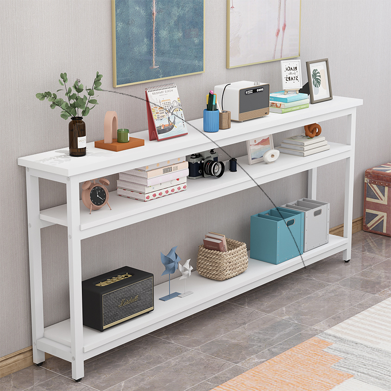 定制沙发后多层置物架2q0/25cm宽长条架床边置物架床尾多层收纳架