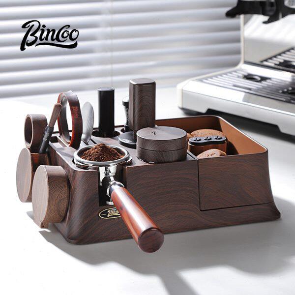 bincoo布粉器咖啡工具全套压粉器压粉锤渣桶器具收纳咖啡机配件