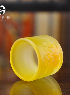 琉璃莲花供水杯 k家用室内供奉关公武财神供酒杯供佛用品佛前供杯