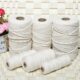 拉粽子细实编织绳白棉粗麻棉绳包绳包线芯细绳l挂毯结棉线麻绳