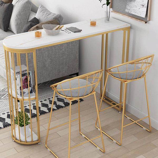 北欧岩板餐桌家用吧台桌玄关靠墙隔断长条桌轻奢阳台高脚桌椅组合,住宅家具,吧台,淘宝优惠券,粉丝福利购,淘宝优惠卷