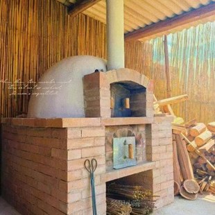 面包窑披萨窑户外自建花园民宿露营地窑炉球形柴窑炉保温小型黑窑