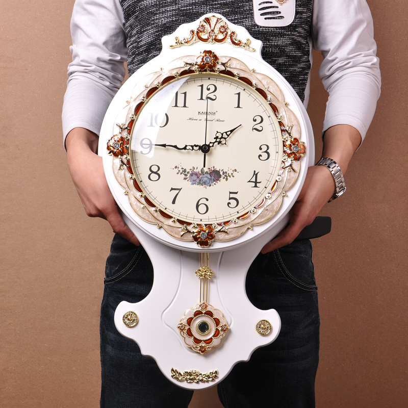 钟表时钟挂c钟客厅静音挂表欧式家用大气石英钟卧室现代简约创意