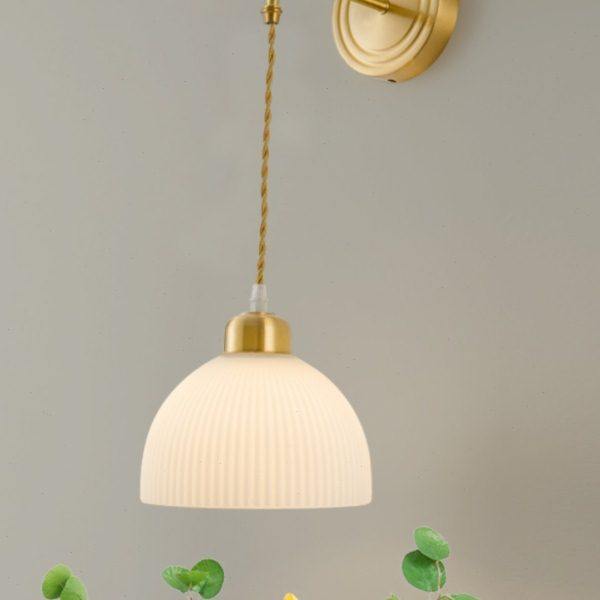 北欧全铜壁灯中古客厅背景墙卧室床头灯具法式奶油风吊线主卧墙灯,家装灯饰光源,壁灯,淘宝优惠券,粉丝福利购,淘宝优惠卷