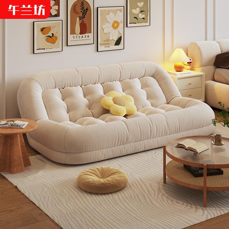 折叠床单双人巨型懒人沙发可躺可睡人类狗窝靠背椅卧室榻榻米沙发