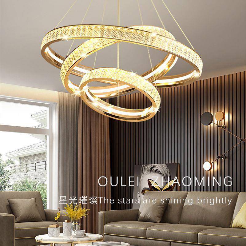 轻奢客厅吊灯极简2024年新款现代简约创意意式餐厅卧室酒店灯具
