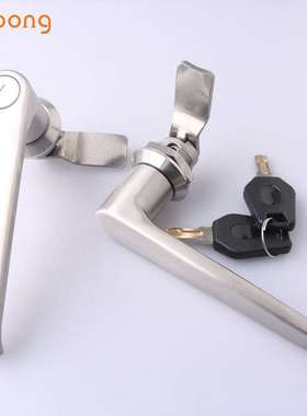 MS324-1-2不锈钢304L型把手锁 工业配电箱控制柜开关柜门转舌锁