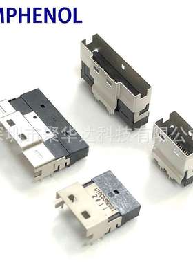 Amphenol安费诺U10-B074-200T Slim SAS 8i 74Pin SFF-8654连接器