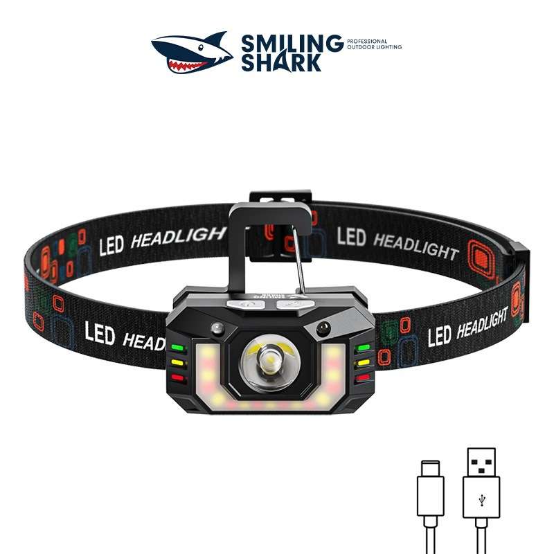 Outdoor night fishing for strong bald head lamps