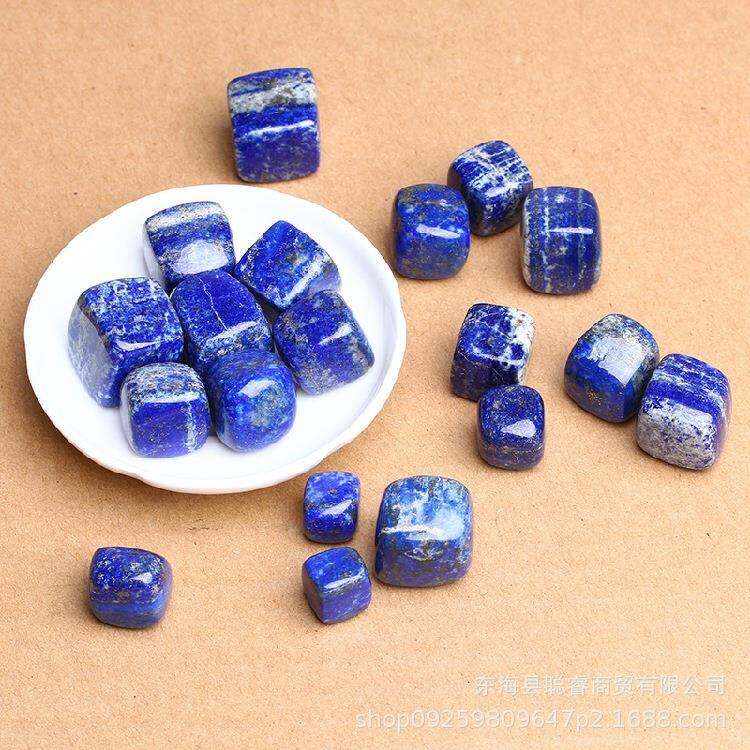 水晶青金石小方块 大颗粒碎石摆件鱼缸石花盆装饰 厂家供应