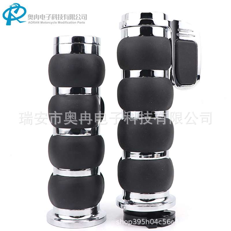 复古哈雷手把套手把胶锌合金手把圆头平头大助力25MM22MM Harley
