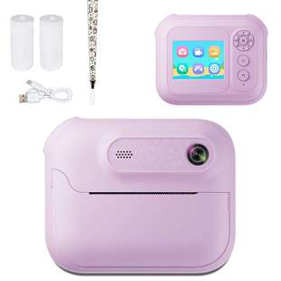 新品S8打印相机拍立得儿童相机可拍照直接打印黑白照片打印照相机