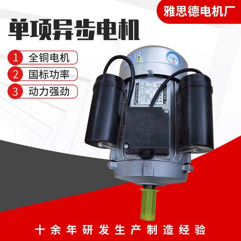 厂家供应 YL100L16 6极 1.5KW 220V 单相电动机 960转 铜线 现货