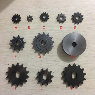 1016Z减速电机齿轮m9齿13齿420H齿轮428齿小海豚电机齿D齿H齿链轮