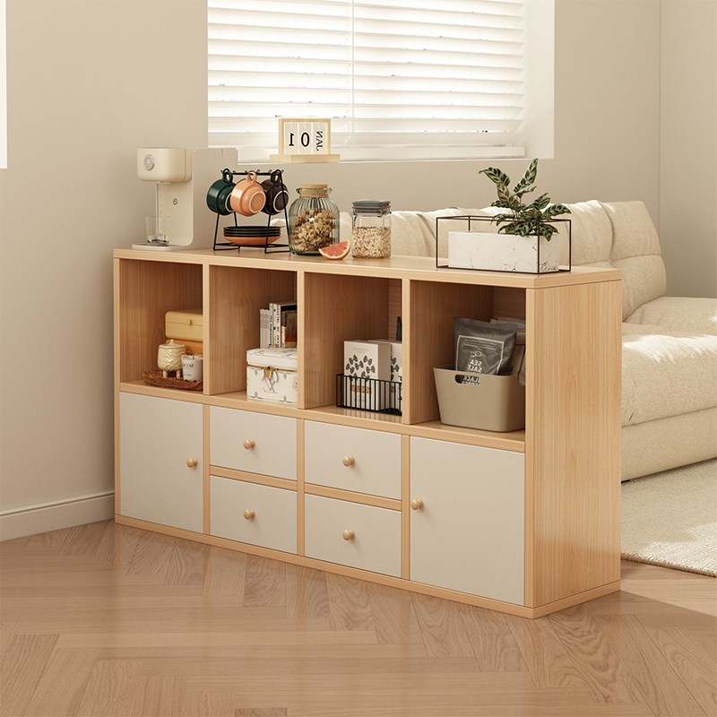 柜子储物柜书架置物架落s地客厅隔断沙发边柜靠墙收纳柜子简易书