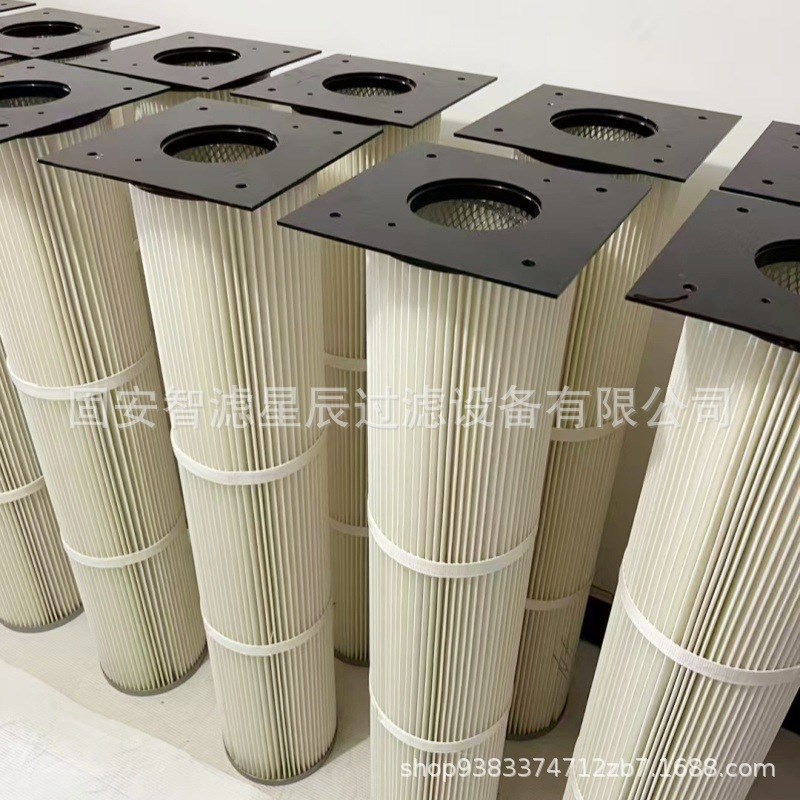 方形卡盘除尘滤芯 除o尘滤筒 纳米阻燃粉尘滤芯 工业覆膜风机滤芯