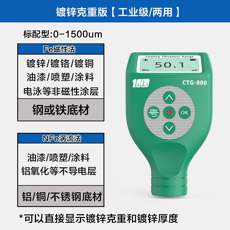 涂层测厚仪漆膜膜厚o仪镀铬油漆喷塑喷涂测量镀锌层厚度检测仪