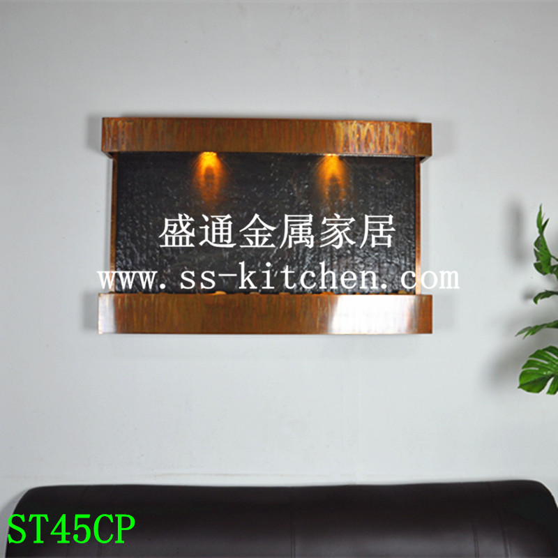 欧式流水b挂件 沙发背景装饰墙 复古作旧壁画 加湿器墙饰