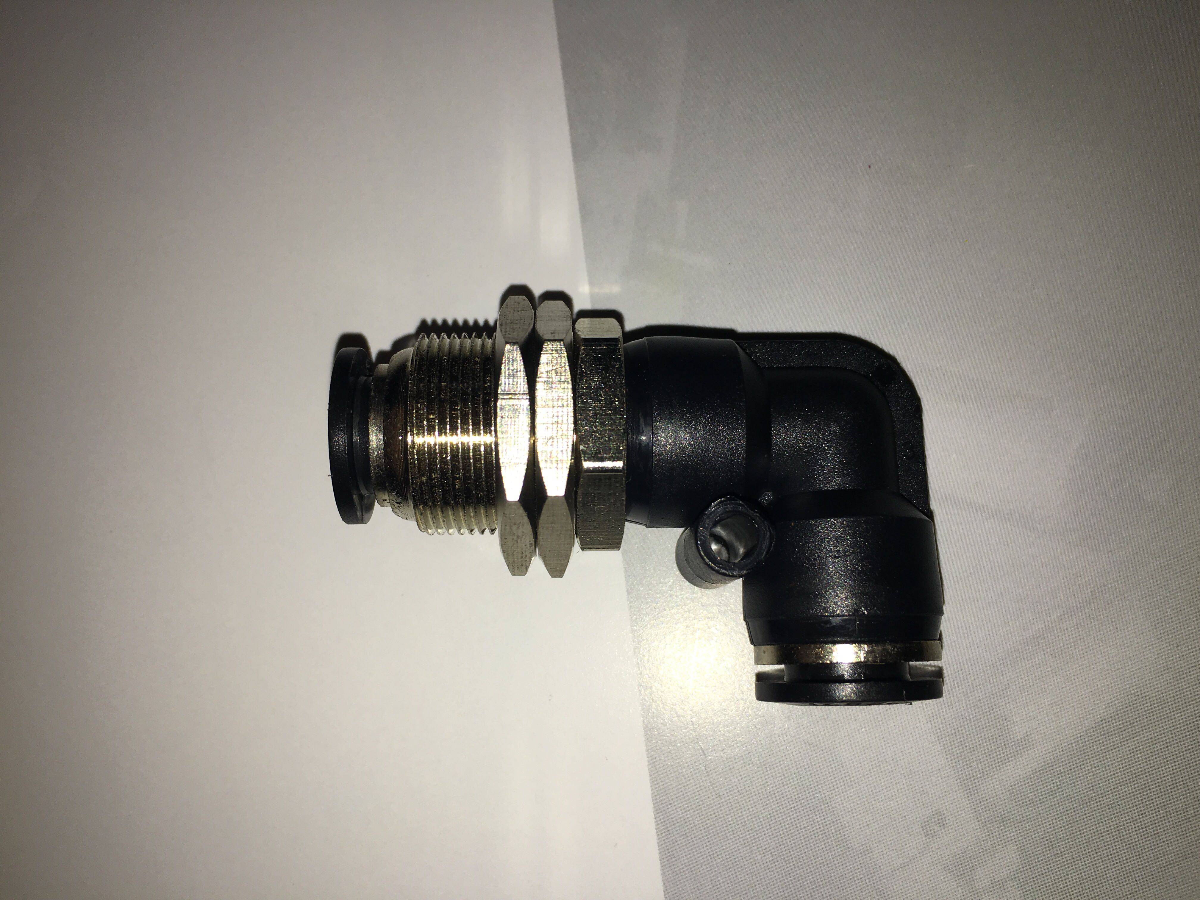 现货供应高品质弯头穿板快插J接头,APLM10