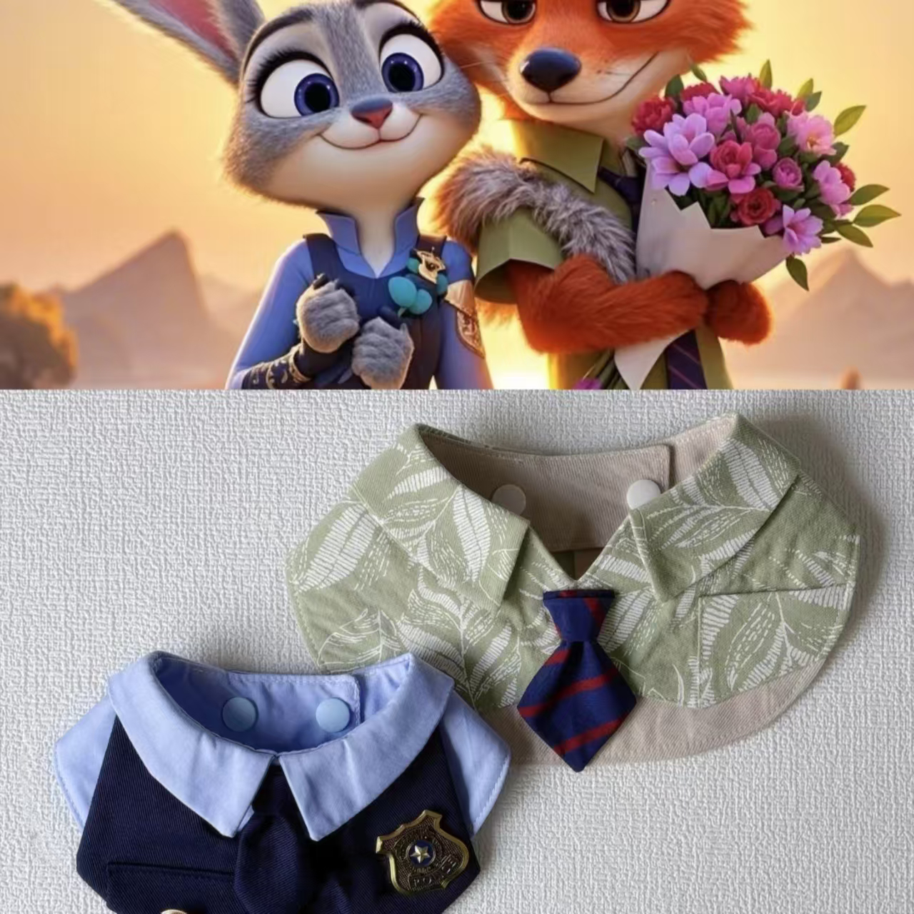 宠物狗狗猫猫萌趣动物城COS围脖