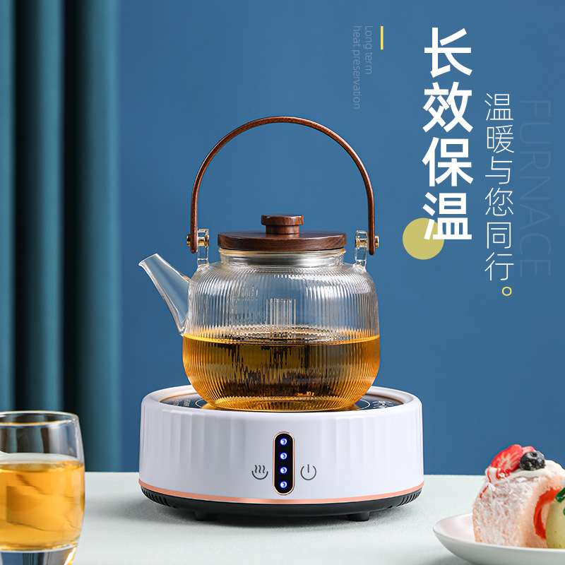 悦可堂电陶炉茶炉静音家用小型煮茶器烧水炉铁壶银壶玻璃壶煮茶炉