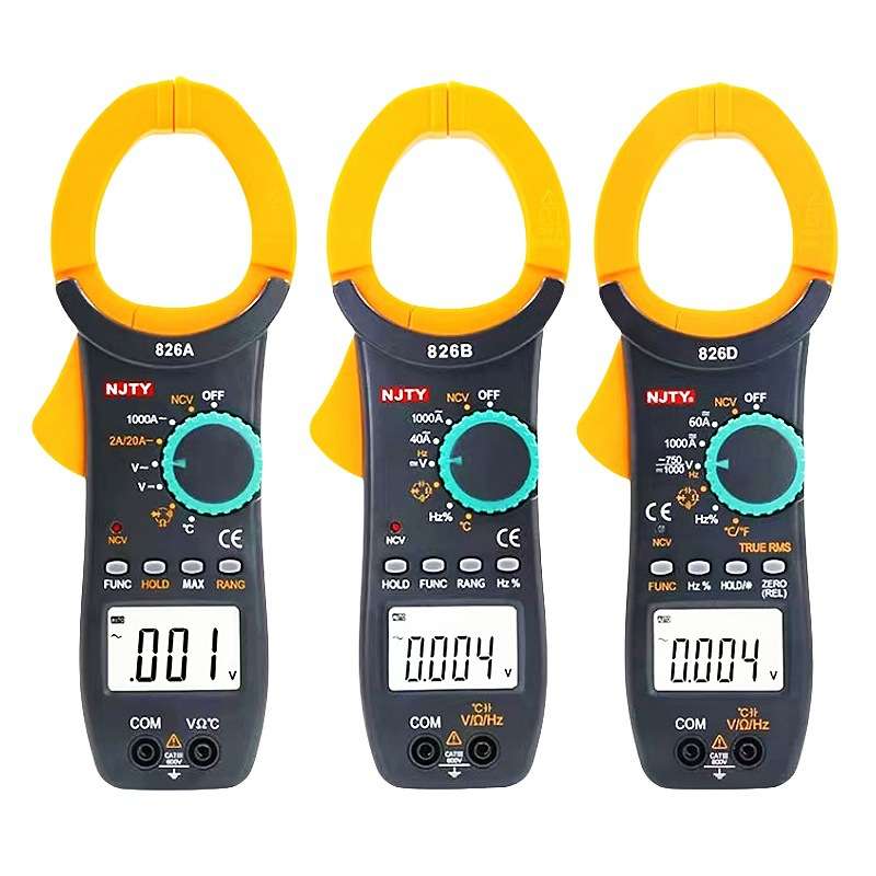 南京天宇数字钳形表多用表钳表三用表TY826ABD自动交直流电流表卡