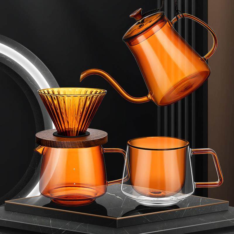 手冲咖啡壶套装萃取挂耳过滤器长嘴冲泡咖啡分享壶滴滤式咖啡器具