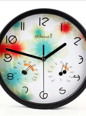 GEMlead/榛利 静音挂钟 温湿度挂钟