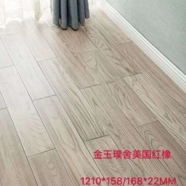 橡木实木地板浅灰色