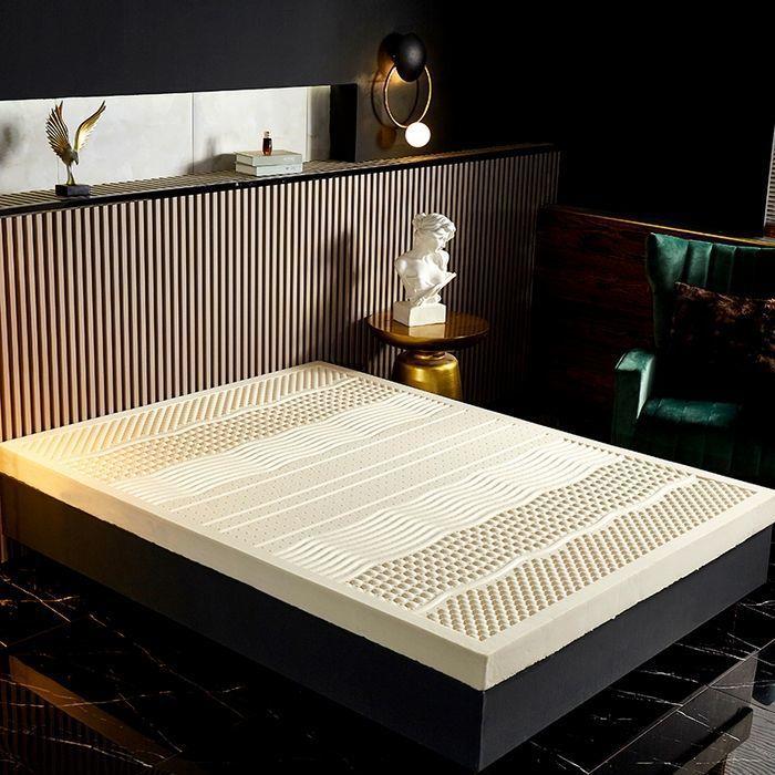 按摩款天然乳胶床垫环保家用榻榻米宿舍1.8m床褥可折叠可拆洗薄垫