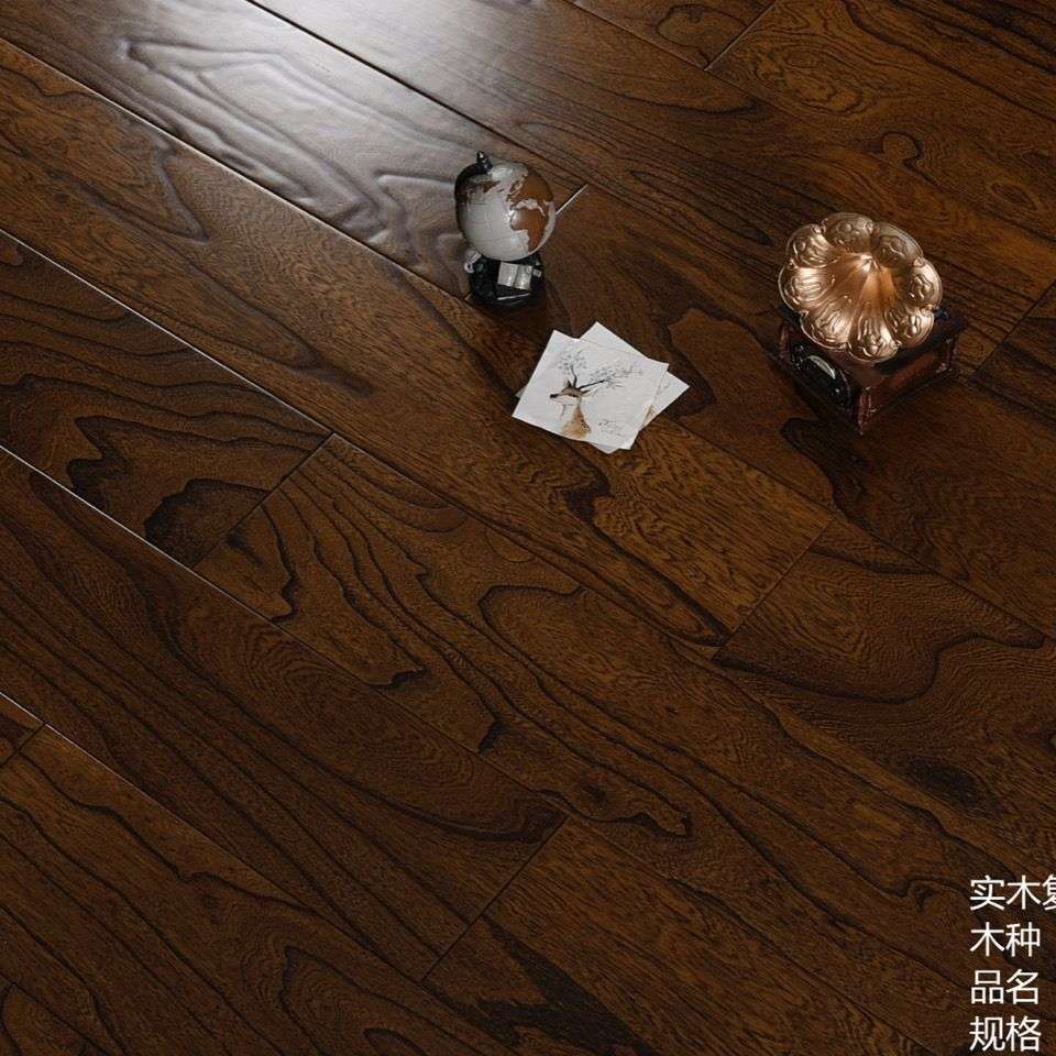 【实木复合地板】榆木浮雕-暗金色-时间廊-热卖
