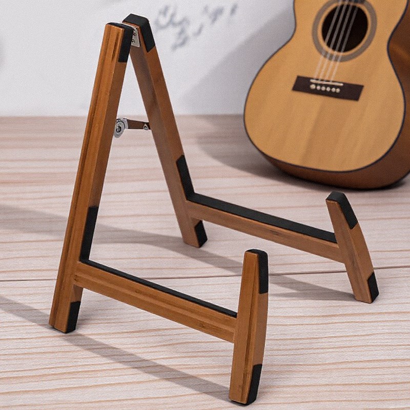 吉他架子b立式支架落地实木吉他放置架家用可折叠小提琴电吉他琴