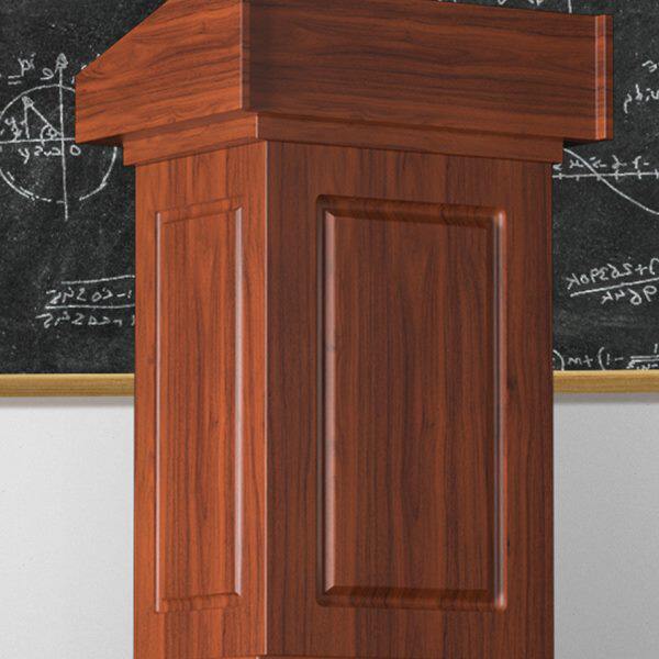 讲台桌演讲台发言台实木会议主持台会所接待台迎宾台主席台带线孔