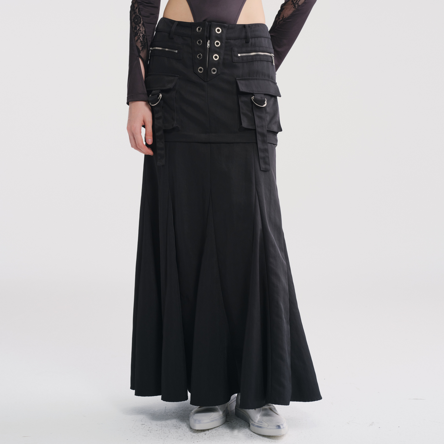 【设计师款】NOPHORA低腰可拆卸两穿鱼尾A字工装半身裙