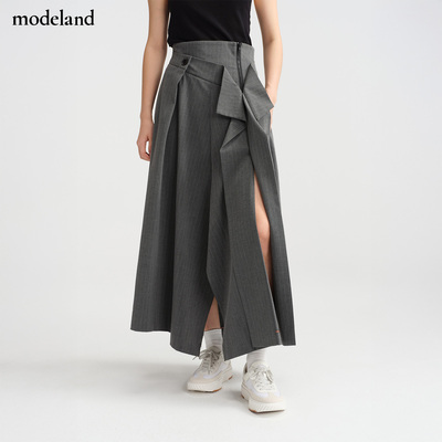 【设计师款】MONO FLAT小众设计高腰西装半身裙modeland买手店