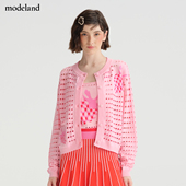 eli.zac甜系针织镂空草莓开衫 设计师款 上衣modeland买手店