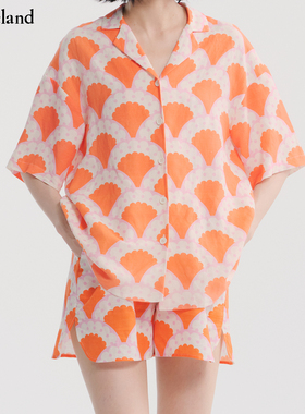 【设计师款】CYNTHIA&XIAO印花休闲宽松短裤modeland买手店