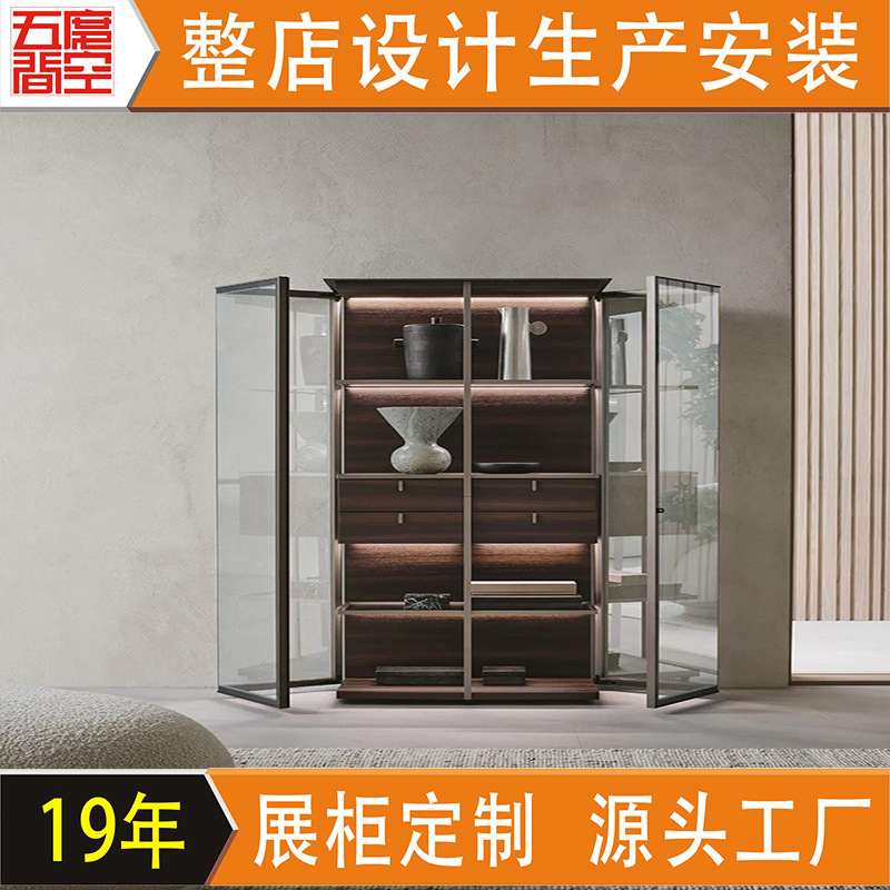 厂家定制手办展示柜动漫摆件展示架乐高手办玩具展台创意玻璃高柜