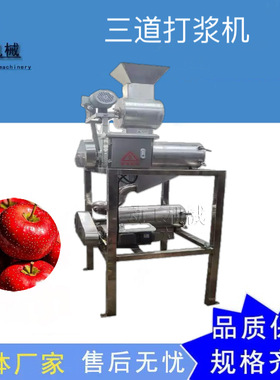 厂家定制瓜瓤分离设备宝宝辅食打泥机 工业大型猕猴桃脱皮制浆机