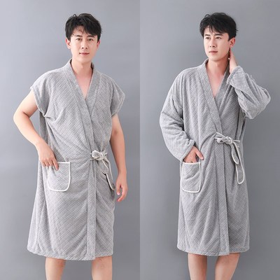 浴巾20a25新款男款浴袍可穿式速干大人男士专用家用洗澡裹巾浴巾