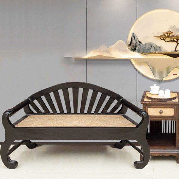 实木长椅沙发椅客厅卧室简约现代双人三人靠背椅新中式泰式经济型