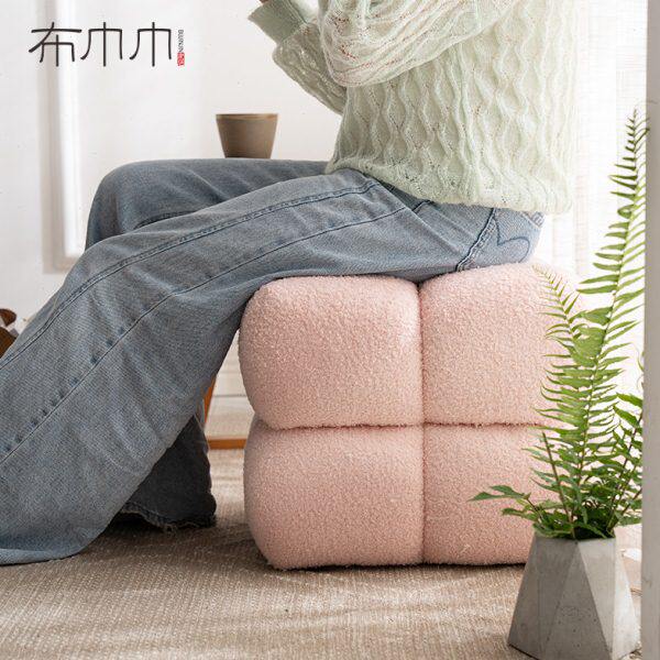懒人巾地书上客厅家用地毯巾蒲团看花瓣小凳子榻榻米坐垫布坐墩