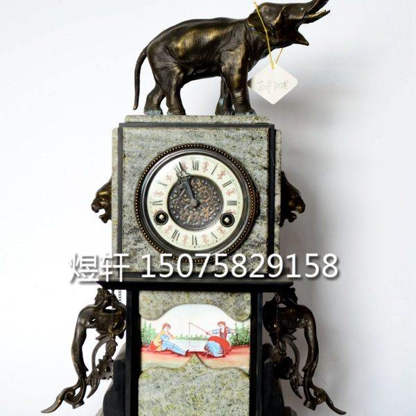 大象理石铜铸钟|仿古机械座钟|复古样板间装饰摆设|上弦台钟挂钟,家居饰品,座钟,淘宝优惠券,粉丝福利购,淘宝优惠卷