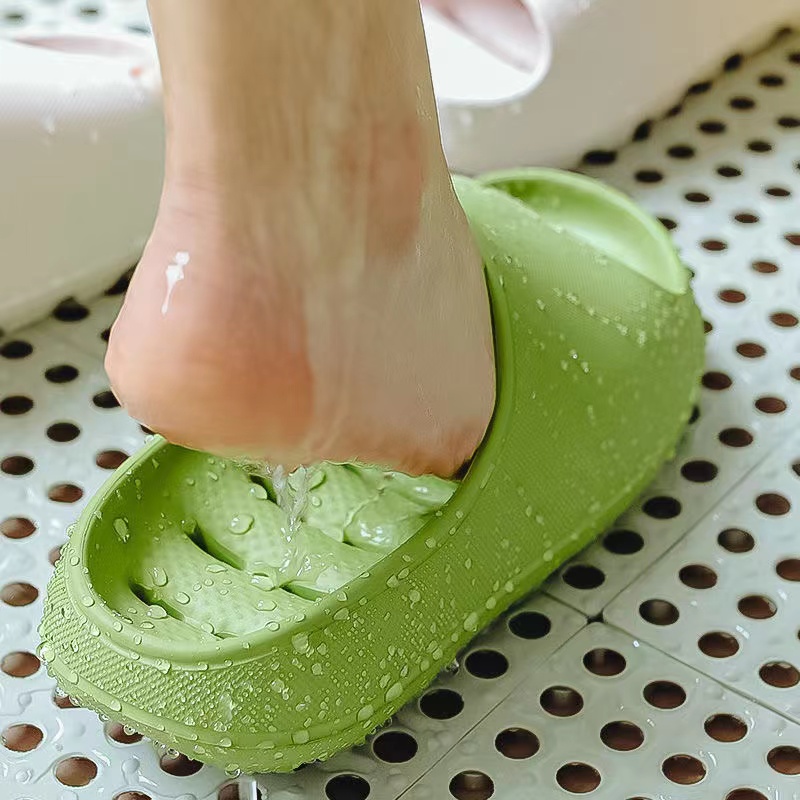 漏水拖鞋a女夏季浴室洗澡防滑室内家居家用情侣镂空四季凉拖鞋男