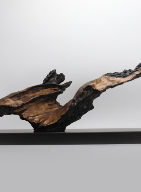 后现代新中式酒店门厅艺术品软装饰品样板L房间抽象雕塑工艺品摆