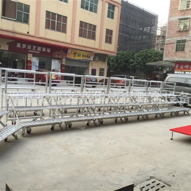 学校合唱台集体排练演出合唱台铝合G金折叠合唱阶梯三层合唱台